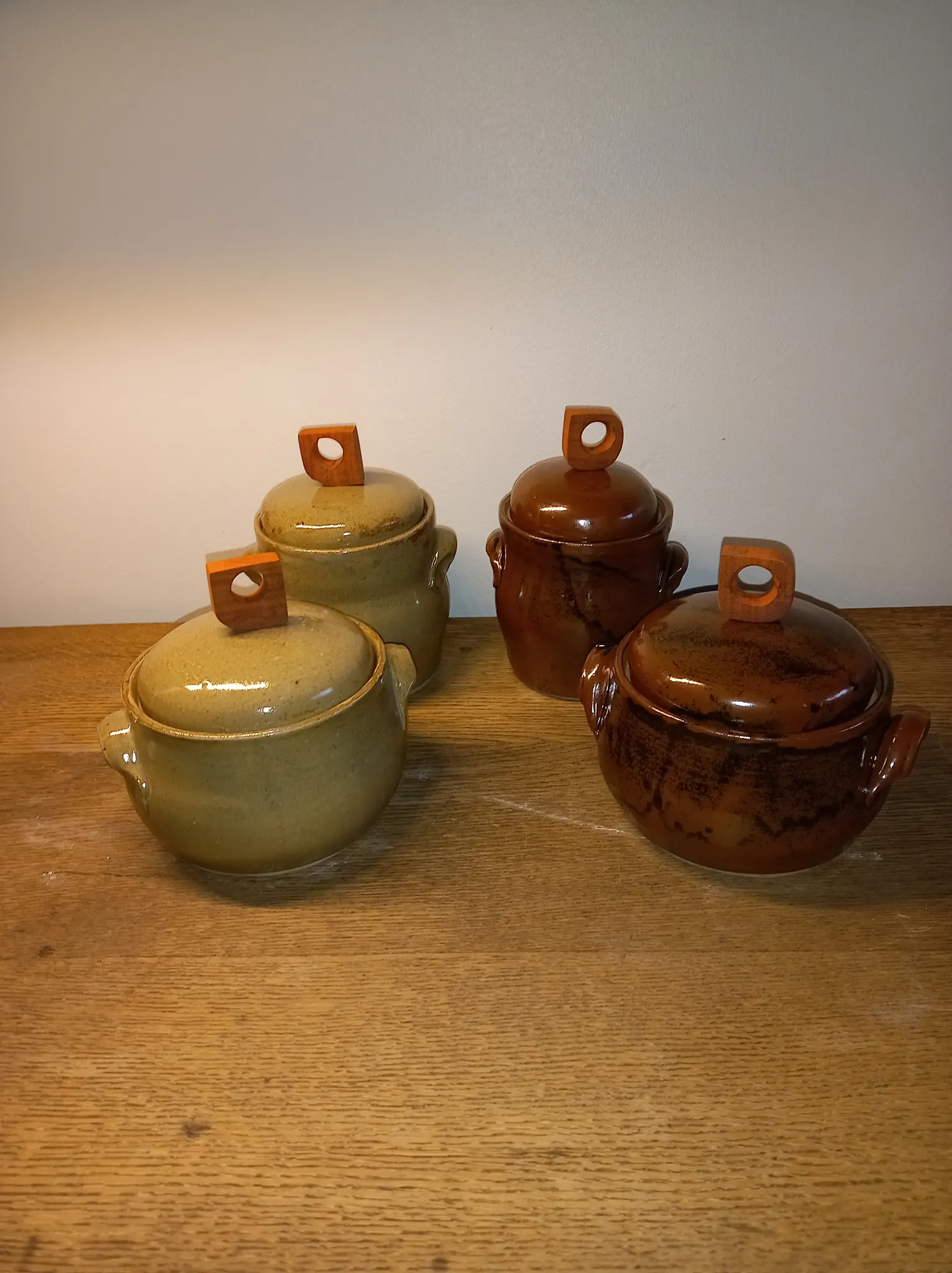 Handgemaakte keramische potten